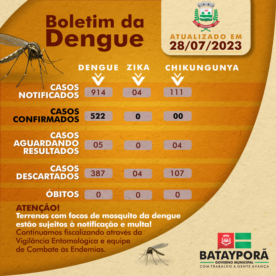 Center arte boletim dengue